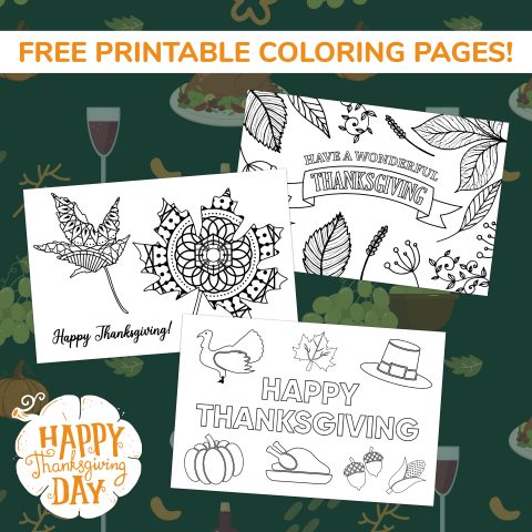 Thanksgiving coloring pages