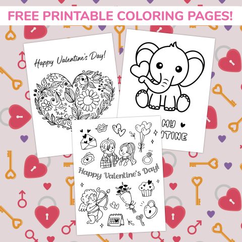 Valentine's coloring pages 2022